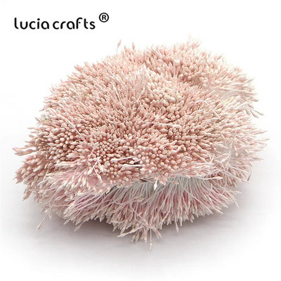 576 gab 1mm mākslīgo ziedu putekšņlapa pērle dubultgalva DIY kūkas dekorēšanai ziedu vainagi materiāli C1301