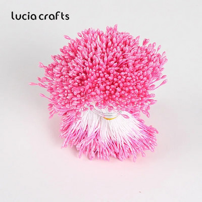 576 gab 1mm mākslīgo ziedu putekšņlapa pērle dubultgalva DIY kūkas dekorēšanai ziedu vainagi materiāli C1301