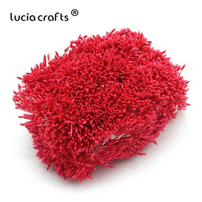 576 gab 1mm mākslīgo ziedu putekšņlapa pērle dubultgalva DIY kūkas dekorēšanai ziedu vainagi materiāli C1301