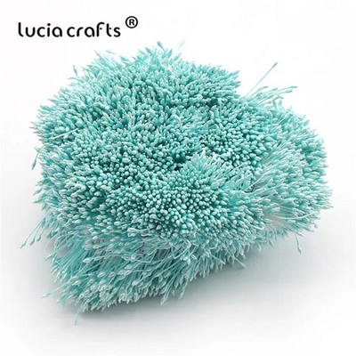 576 gab 1mm mākslīgo ziedu putekšņlapa pērle dubultgalva DIY kūkas dekorēšanai ziedu vainagi materiāli C1301