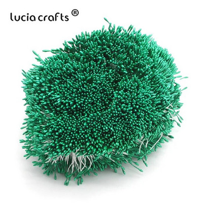 576 gab 1mm mākslīgo ziedu putekšņlapa pērle dubultgalva DIY kūkas dekorēšanai ziedu vainagi materiāli C1301