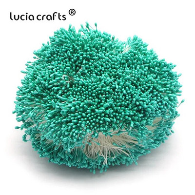 576 gab 1mm mākslīgo ziedu putekšņlapa pērle dubultgalva DIY kūkas dekorēšanai ziedu vainagi materiāli C1301