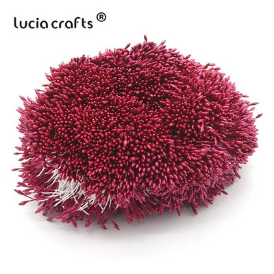 576 gab 1mm mākslīgo ziedu putekšņlapa pērle dubultgalva DIY kūkas dekorēšanai ziedu vainagi materiāli C1301