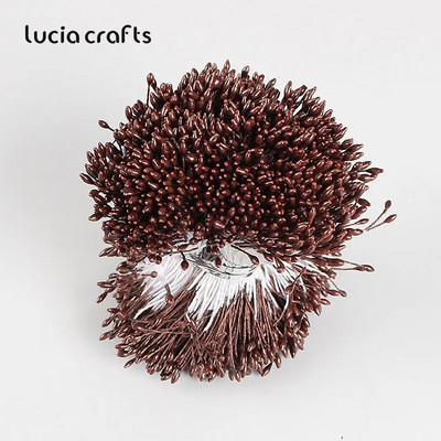 576 gab 1mm mākslīgo ziedu putekšņlapa pērle dubultgalva DIY kūkas dekorēšanai ziedu vainagi materiāli C1301