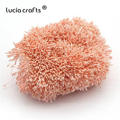 576 gab 1mm mākslīgo ziedu putekšņlapa pērle dubultgalva DIY kūkas dekorēšanai ziedu vainagi materiāli C1301