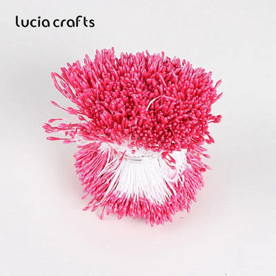 576 gab 1mm mākslīgo ziedu putekšņlapa pērle dubultgalva DIY kūkas dekorēšanai ziedu vainagi materiāli C1301