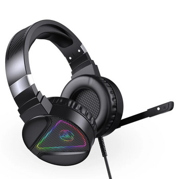 Ακουστικά υπολογιστών Ενσύρματο ακουστικό RGB Ελαφρύ στερεοφωνικό ηχομόνωση μείωσης θορύβου Ακουστικά παιχνιδιών για υπολογιστή παιχνιδιών
