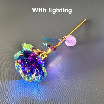 24K Umjetne ruže presvučene folijom, cvijeće LED cvijet, Valentinovo, dar za Majčin dan, festival, godišnjica, kreativni dar