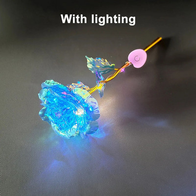 24K Umjetne ruže presvučene folijom, cvijeće LED cvijet, Valentinovo, dar za Majčin dan, festival, godišnjica, kreativni dar