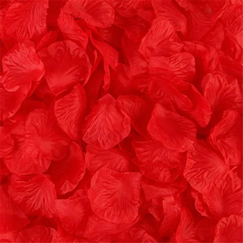 1000/3000pcs Εκπτώσεις Τριαντάφυλλο Πέταλο Γάμου Μεταξωτό Λευκά Πέταλα Διακόσμηση Γάμου Κόκκινο Ροζ πέταλο Τεχνητά λουλούδια Προμήθειες 50%