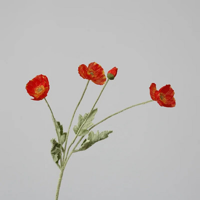 Visokokvalitetni prekrasni umjetni svileni cvjetovi maka Lažni cvijet za kućne svadbene salone Luksuzna dekoracija Besplatna dostava