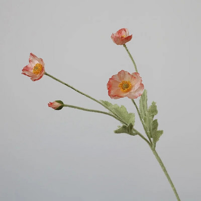 Visokokvalitetni prekrasni umjetni svileni cvjetovi maka Lažni cvijet za kućne svadbene salone Luksuzna dekoracija Besplatna dostava