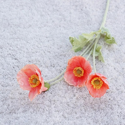 Visokokvalitetni prekrasni umjetni svileni cvjetovi maka Lažni cvijet za kućne svadbene salone Luksuzna dekoracija Besplatna dostava