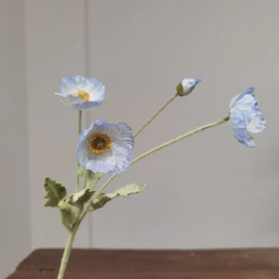 Visokokvalitetni prekrasni umjetni svileni cvjetovi maka Lažni cvijet za kućne svadbene salone Luksuzna dekoracija Besplatna dostava