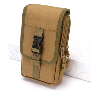 EDC Molle Bag Portmone Double Layer Outdoor Waterproof Military Waist Fanny Pack Мъжка чанта за телефон Къмпинг Лов Тактическа чанта за кръста