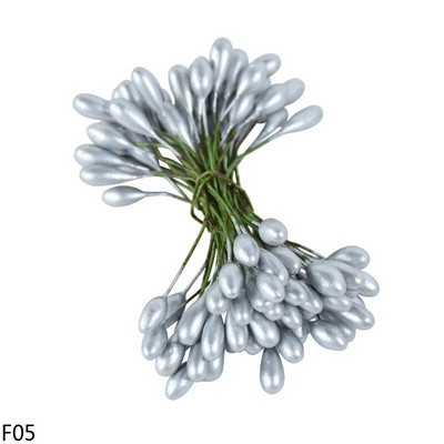 50db Mesterséges Bogyók Arany Ezüst Cseresznye Porzó Mini Hamis virágok Barkács koszorú Esküvői parti dekorációs kellékek