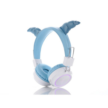 Ασύρματα ακουστικά κινουμένων σχεδίων με μικρόφωνο για κορίτσια Μουσική κόρη στερεοφωνικό ακουστικό υπολογιστή τηλέφωνο Ακουστικά Παιδικά δώρο Bluetooth Halmet