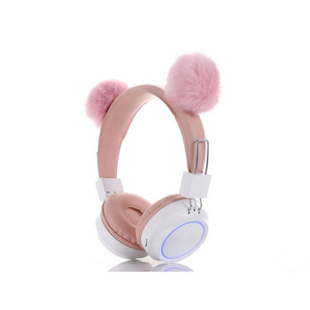 Ασύρματα ακουστικά κινουμένων σχεδίων με μικρόφωνο για κορίτσια Μουσική κόρη στερεοφωνικό ακουστικό υπολογιστή τηλέφωνο Ακουστικά Παιδικά δώρο Bluetooth Halmet
