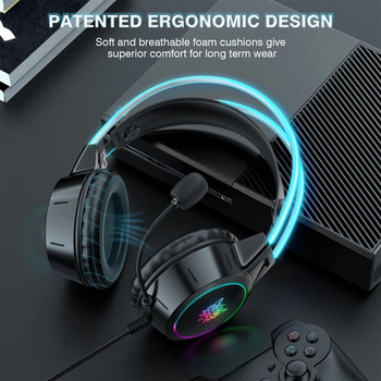Слушалки Onikuma X15 Pro, кабелни компютърни слушалки, слушалки, слушалки за електронни спортове за игри Оборудване за компютърни игри