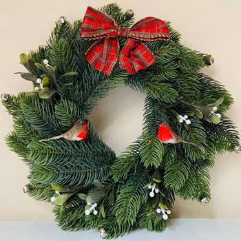 1 пакет Коледни фалшиви растения Борови клонки за украси с венец за коледно дърво Орнаменти за коледно дърво Детски подаръци