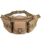 Katonai taktikai derék Fanny Pack Army Molle Bag Kis hátizsák szabadtéri túrázáshoz Kemping Vadásztáska Öv MOLLE Táska