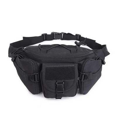 Katonai taktikai derék Fanny Pack Army Molle Bag Kis hátizsák szabadtéri túrázáshoz Kemping Vadásztáska Öv MOLLE Táska