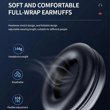 Ασύρματα ακουστικά A28 με ακύρωση θορύβου μικροφώνου βαθύ μπάσο Bluetooth Stereo 5.2 HiFi Sports Gaming ακουστικό για τηλέφωνο υπολογιστή