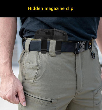 Висококачествена 1000D найлонова чанта за пистолет за пейнтбол 9 мм двоен списание MOLLE, аксесоари за тактически въздушни пистолети, ловна военна чанта за колан