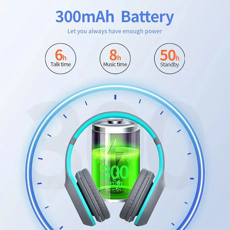 A18 bežične slušalice preko uha Hi-Fi stereo slušalice s dubokim basom s mikrofonom za prijenosno računalo računalo mobilni telefon igre