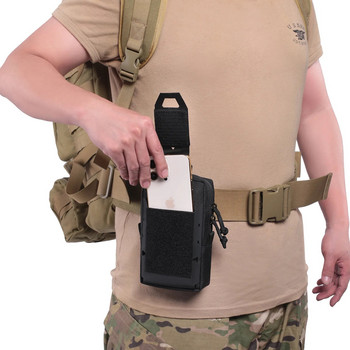 Στρατιωτική κυνηγετική πολυλειτουργική τσάντα υπαίθριων ταξιδιών σπορ τακτικής τσέπης καμουφλάζ τσάντα κινητού τηλεφώνου στρατιωτική τσάντα βεντάλιας νάιλον τσάντα