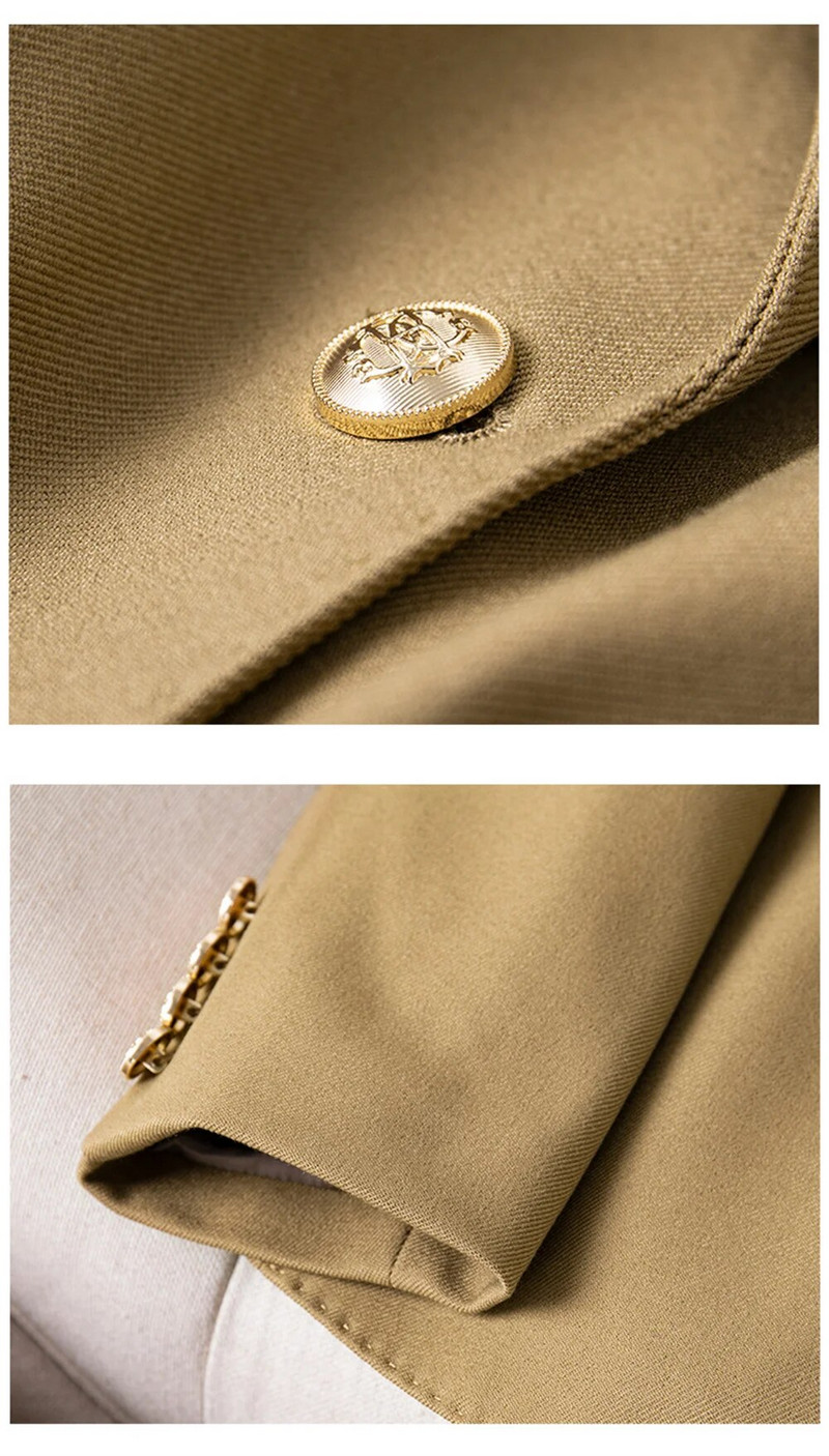 Elegantni ženski svečani kompleti hlača 2023. smeđe crne crvene kaki uredske ženske jakne + hlače 2-dijelni kompleti poslovne radne odjeće