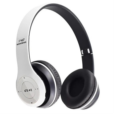 P47 безжични Bluetooth слушалки, по-дълго време за възпроизвеждане, USB зареждане на ушите, 3D стерео слушалки за игри за смарт телефон, компютър, лаптоп