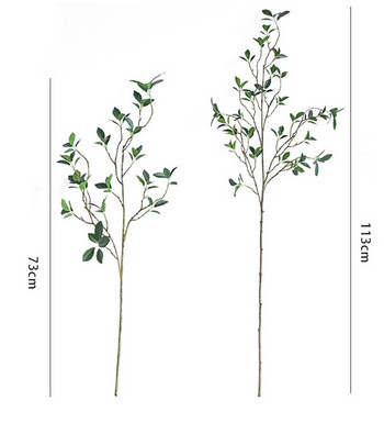 Τεχνητό κλαδί δέντρου Tenuifolia Ficus Ψεύτικα φύλλα Λουλούδι Διακόσμηση σπιτιού Long Branch Home Διακόσμηση γάμου Plantas Artificiales