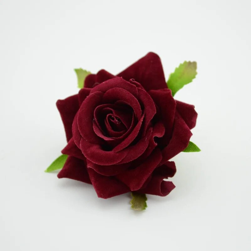 5/10 ΤΕΜ Τεχνητά λουλούδια 6cm Μεταξωτά τριαντάφυλλα Νυφικό Υλικό καρπού Διακόσμηση σπιτιού για αυτοκίνητο γάμου Διακοσμητικά Scrapbooking Craft Flores