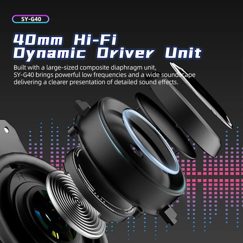 2023. Nove SY-G40 slušalice za igranje s mačjim ušima Računalne slušalice za studente Slušalice sa žičanom gaming slušalicom