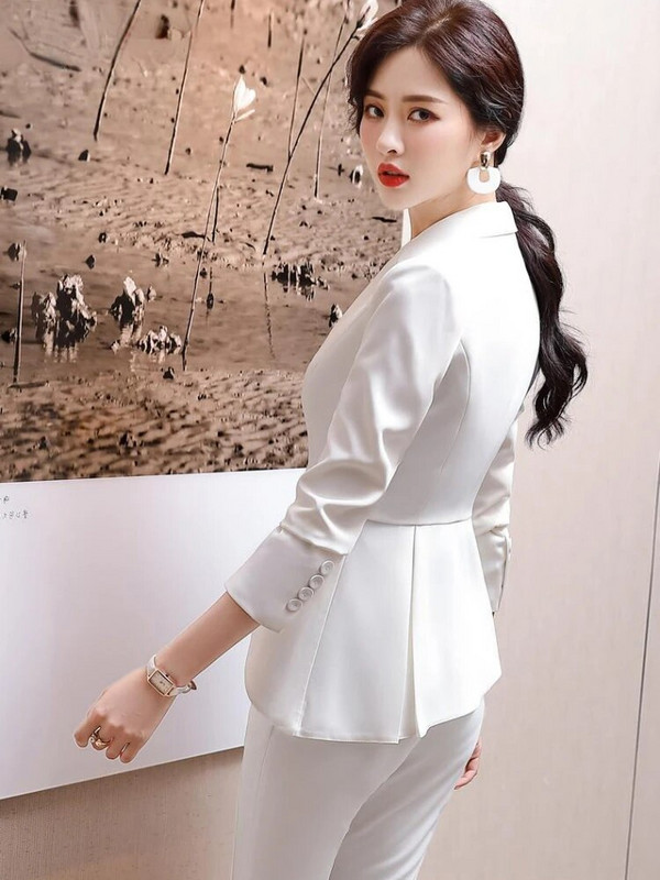 2023. aasta uus naiste ülikonna bleiser ja püksid, 2 osa, elegantsed luksuslikud kontorirõivaste pükstekomplektid, tipptasemel moekomplektid.