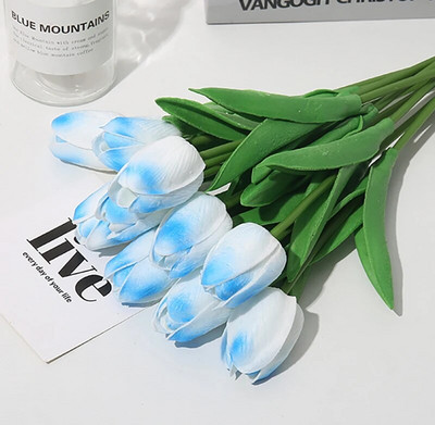 3/5/10db Tulipán virág mesterséges tulipán csokor PE hab Hamis virág esküvői ceremónia dekoráció otthoni kerti csokor