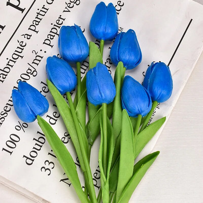 3/5/10db Tulipán virág mesterséges tulipán csokor PE hab Hamis virág esküvői ceremónia dekoráció otthoni kerti csokor