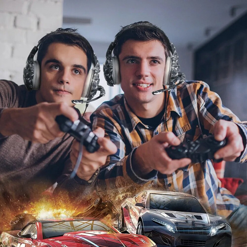 Žičane LED slušalice za igranje s mikrofonom Gamerske slušalice za surround zvuk s mikrofonom za PC Računalo Prijenosno računalo PS5 XBox Switch