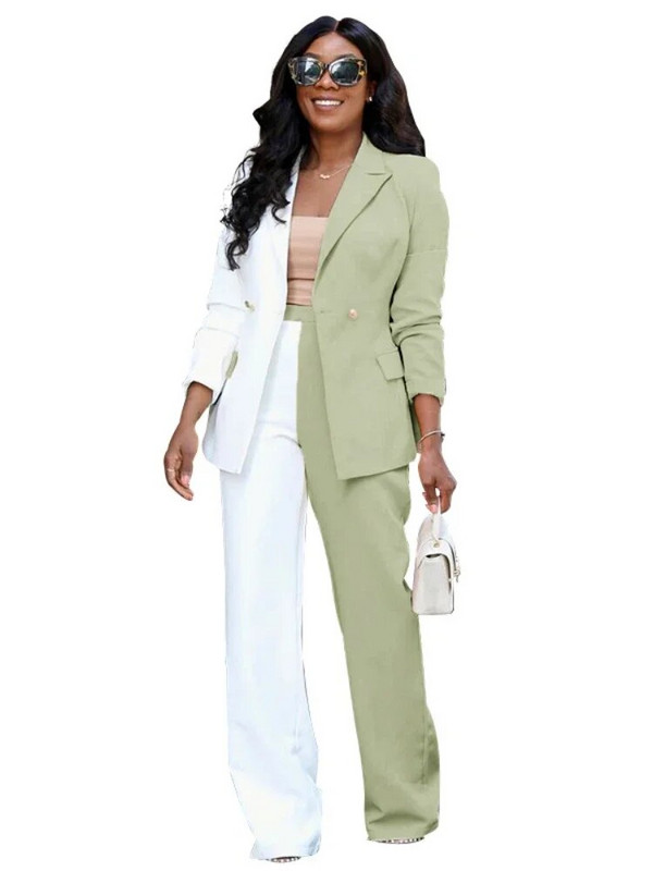 Σετ δύο τεμαχίων Γυναικείο σακάκι ανοιξιάτικο φθινόπωρο Κοστούμι γραφείου Γυναικείο μακρυμάνικο κοστούμι Top Fashion Σετ παντελόνι Casual Σετ Blazer
