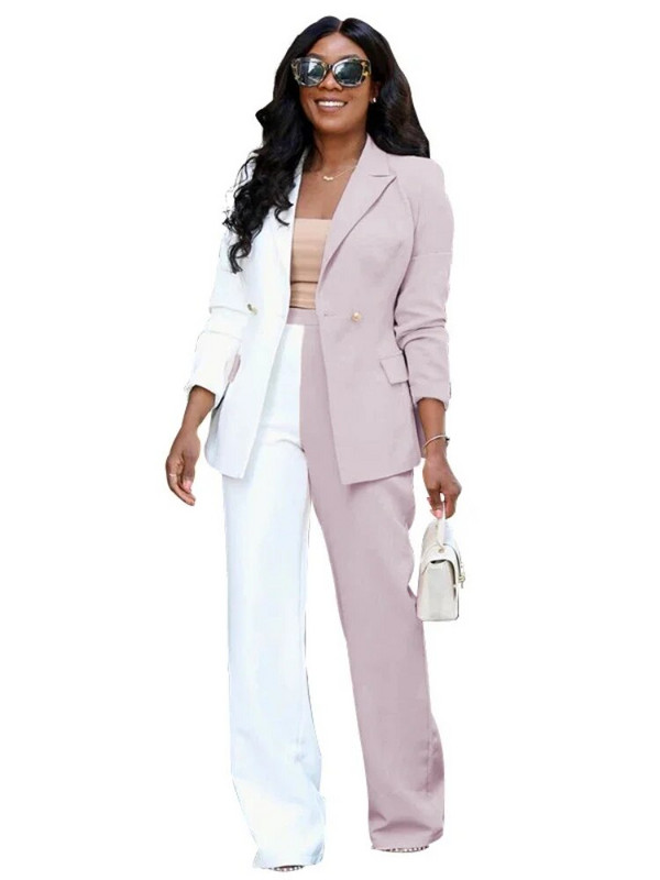Σετ δύο τεμαχίων Γυναικείο σακάκι ανοιξιάτικο φθινόπωρο Κοστούμι γραφείου Γυναικείο μακρυμάνικο κοστούμι Top Fashion Σετ παντελόνι Casual Σετ Blazer