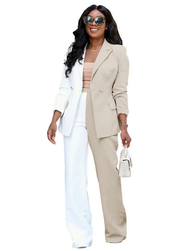 Σετ δύο τεμαχίων Γυναικείο σακάκι ανοιξιάτικο φθινόπωρο Κοστούμι γραφείου Γυναικείο μακρυμάνικο κοστούμι Top Fashion Σετ παντελόνι Casual Σετ Blazer