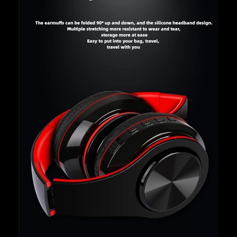 Austiņas Bluetooth5.0 Wireless Plug-in Call Salokāms Mobilais telefons Dators Pieejamas piecas krāsas