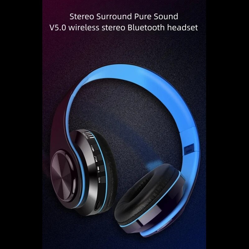 Austiņas Bluetooth5.0 Wireless Plug-in Call Salokāms Mobilais telefons Dators Pieejamas piecas krāsas