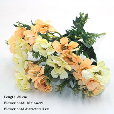 Geltona veislė rudens netikra arbata rožė bijūnas šilkinė gėlė rudens gerbera ramunė netikra gėlė plastikinė "pasidaryk pats" vestuvių namų aksesuarai