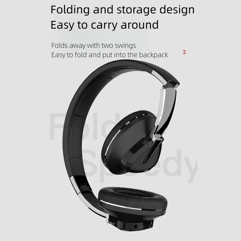 Peakomplekt Bluetooth 5.0 peakomplekt mobiiltelefon arvuti universaalne kahetuumaline toitekõlar CVC HD mikrofon