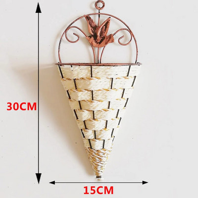 Ljubičasto umjetno cvijeće Dekoracija za zabavu Valentinovo Vjenčanje Viseća košara na zidu Lažna biljka Dekoracija vrta na otvorenom