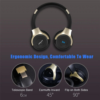 Слушалки ZEALOT B26T Bluetooth стерео безжични слушалки Геймърски слушалки с поддръжка на микрофон TF карта за компютър xiaomi телефон