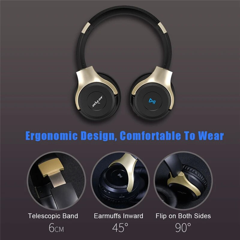 ZEALOT B26T slušalice Bluetooth stereo bežične slušalice Gaming slušalice s podrškom za mikrofon TF kartica za računalo xiaomi telefon