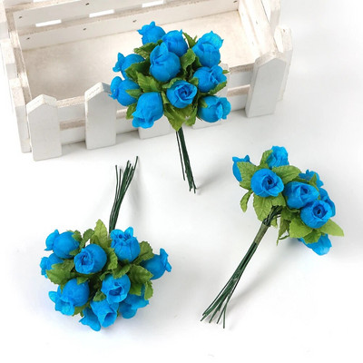 12 tk/partii siidiroos kunstlillede kimp Kodukaunistuseks mõeldud võltslilled jõulupeo pulmakaunistus pärja tarvikud